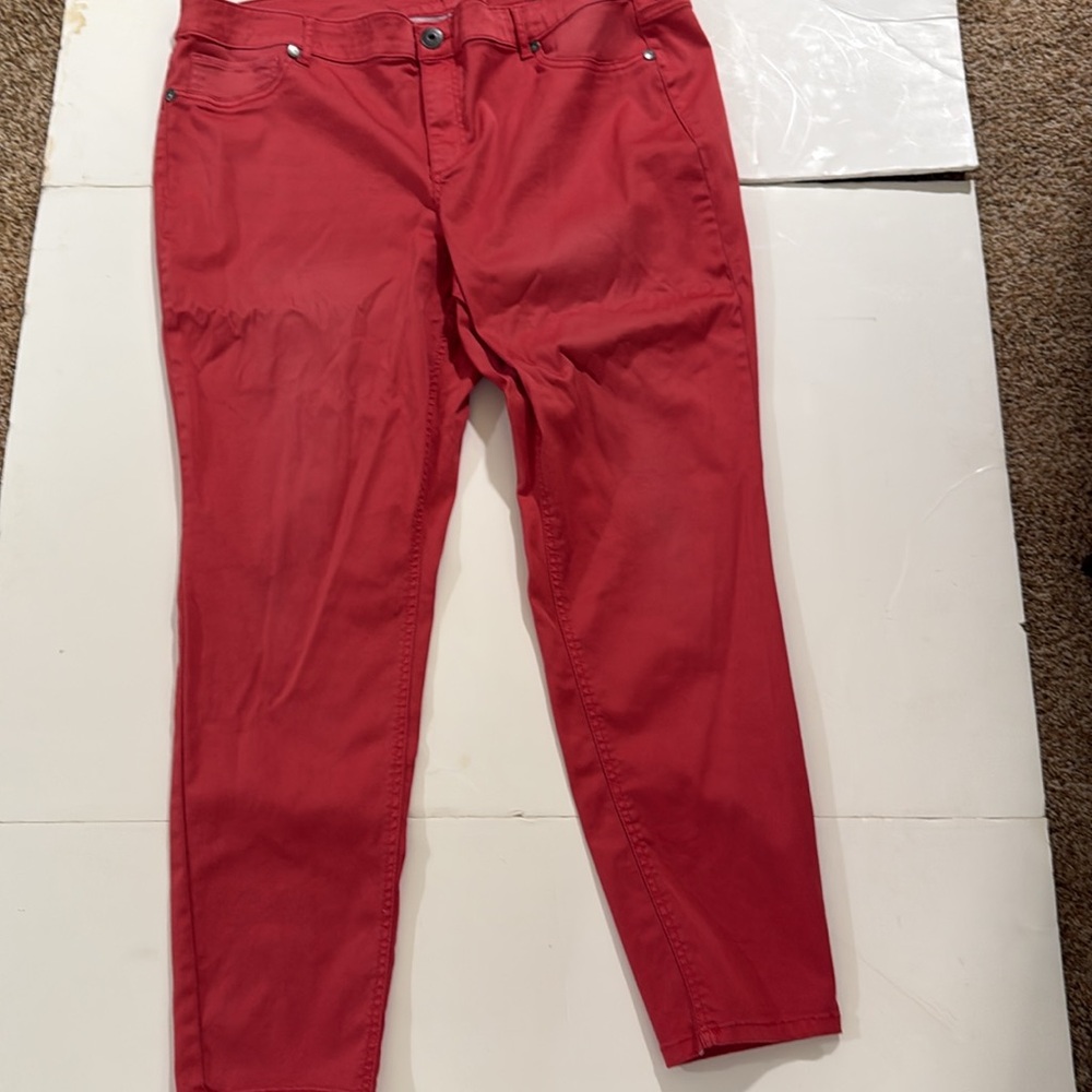 Women's Red Jeans